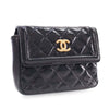 Chanel Quilted Shiny Aged Calfskin Waist Belt Bag Secondhand