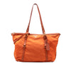 Prada Saffiano Trimmed Tessuto Satchel Secondhand