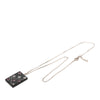 Secondhand Chanel CC Brass Acrylic and Strass Pendant Necklace