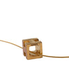 Hermès Gold Plated Lacquered Cage d H Pendant Necklace Secondhand