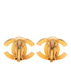 Chanel CC Gold Plated Turnlock Clip On Earrings Secondhand