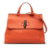 Gucci Medium Calfskin Bamboo Daily Satchel Secondhand