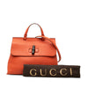 Gucci Medium Calfskin Bamboo Daily Satchel Secondhand