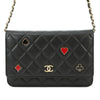 Chanel CC Quilted Lambskin Coco Casino Wallet On Chain Secondhand