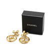 Secondhand Chanel Gold Plated CC Drop Clip-On Earrings