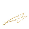 Secondhand Chanel Gold Plated Double Chain Loupe Magnifying Glass Pendant Necklace