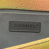 Chanel Old Medium Quilted Caviar Rainbow Boy Flap Secondhand