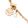 Dior Gold Plated Crystal Heart Charms Bracelet Secondhand