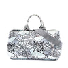 Prada Medium Floral Printed Canvas Canapa Satchel Secondhand