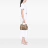 Prada Canvas Canapa Logo Bow Satchel Secondhand