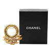 Secondhand Chanel Gold Plated CC Hoop Brooch