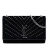 Saint Laurent Suede Crystal Monogram Kate Crossbody Secondhand