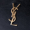 Saint Laurent Textured Patent Monogram Kate Wallet on Chain Secondhand