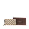 Gucci GG Supreme Zip Around Long Wallet Secondhand