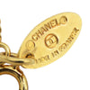 Chanel Gold Plated Crystal CC Pendant Necklace Secondhand