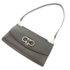Ferragamo Leather Double Gancini Shoulder Bag Secondhand