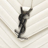 Saint Laurent Medium Chevron Sheepskin Monogram College Satchel Secondhand