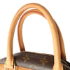 Louis Vuitton LOUIS VUITTON Deauville Bowling Vanity Monogram Handbag M47270 PVC coated canvas leather Brown Used Women Secondhand