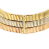 Secondhand Tri-Color 18k Gold Tubogas Necklace - '80s