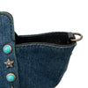 Secondhand Valentino Rockstud 2-Way Denim Bag - '00s