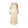 Secondhand Jean Paul Gaultier Embroidered Mesh Printed Dress - '10s