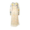 Secondhand Jean Paul Gaultier Embroidered Mesh Printed Dress - '10s