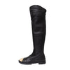 Secondhand Giuseppe Zanotti Dalila Leather Metal Toe Boots - '10s
