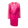 Secondhand Yves Saint Laurent Leather Skirt and Jacket Set - '90s