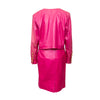 Secondhand Yves Saint Laurent Leather Skirt and Jacket Set - '90s