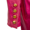 Secondhand Yves Saint Laurent Leather Skirt and Jacket Set - '90s