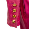 Secondhand Yves Saint Laurent Leather Skirt and Jacket Set - '90s