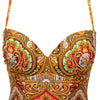 Secondhand Gianfranco Ferré Bejeweled Bodysuit Swimwear - '90s