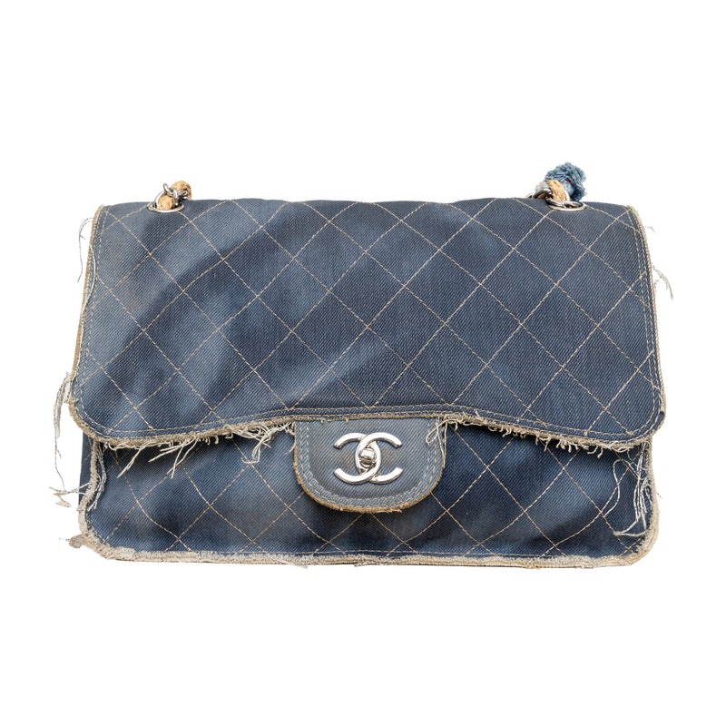 Secondhand Chanel Paris-Dubai Denim Flap Bag 
