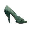 Secondhand Miu Miu Open-toe Suede Heels - '00s