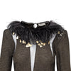 Secondhand Valentino Boutique Feather Trim Top - '80s