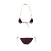 Secondhand Burberry Check Trim Swimwear with Skirt - '20s