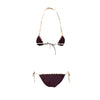 Secondhand Burberry Check Trim Swimwear with Skirt - '20s