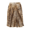 Secondhand Valentino Miss V Leopard Print Pleated Skirt - '90s