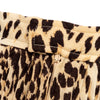 Secondhand Valentino Miss V Leopard Print Pleated Skirt - '90s