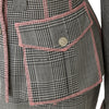 Secondhand Christian Dior Grey and Pink Wool and Silk Set - '00s