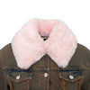 Secondhand Blumarine Denim Overcoat with Faux Fur - '20s