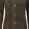 Secondhand Blumarine Denim Overcoat with Faux Fur - '20s