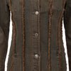 Secondhand Blumarine Denim Overcoat with Faux Fur - '20s