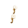 Secondhand Fendi Karligraphy Drop Earrings - '10s