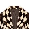 Secondhand Collection Priveé Fur Coat in Harlequin Pattern - '60s
