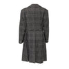 Secondhand Emporio Armani Checkered Long Coat - '10s