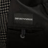Secondhand Emporio Armani Checkered Long Coat - '10s