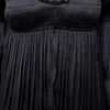 Secondhand Diane von Furstemberg Satin Black Pleated Blouse - '00s