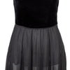 Secondhand Valentino Boutique Velvet and Chiffon Dress - '90s