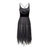 Secondhand Valentino Boutique Velvet and Chiffon Dress - '90s